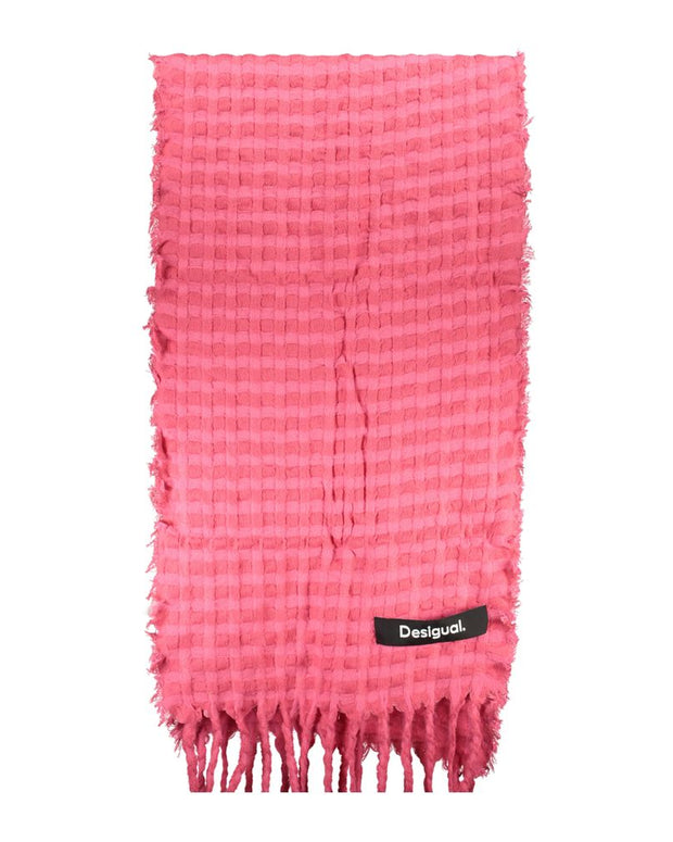 Pink Polyester Scarf