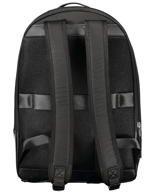 Black Polyester Backpack