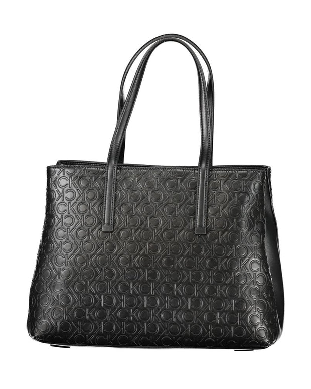Black Polyester Handbag