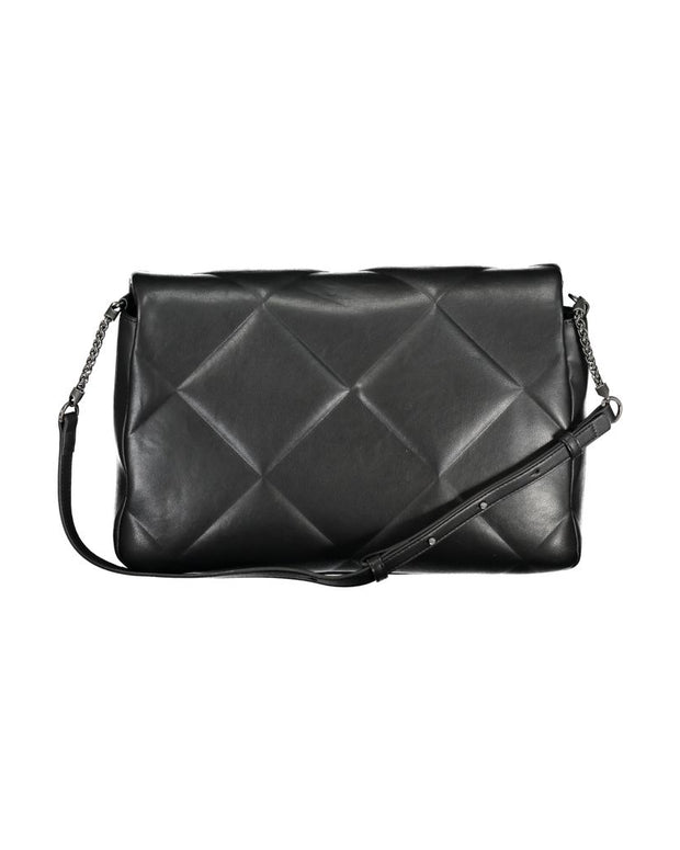 Black Polyester Handbag