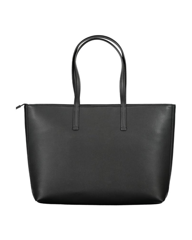Black Polyester Handbag