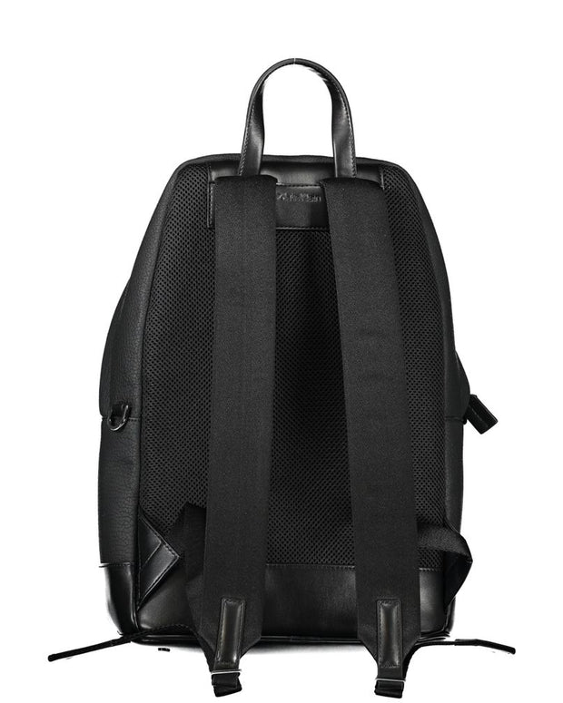 Black Polyester Backpack