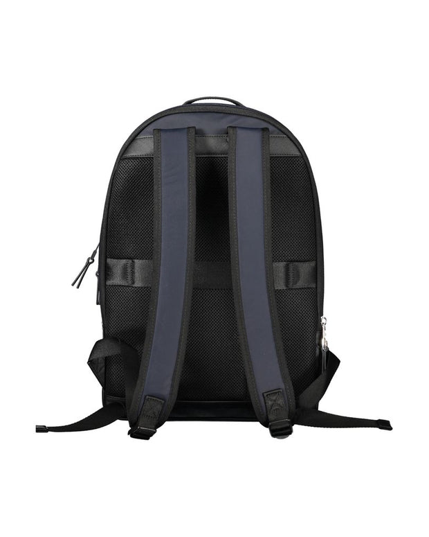 Blue Polyester Backpack