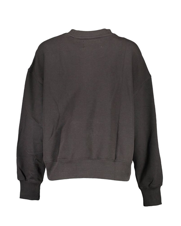 Black Cotton Women Sweater