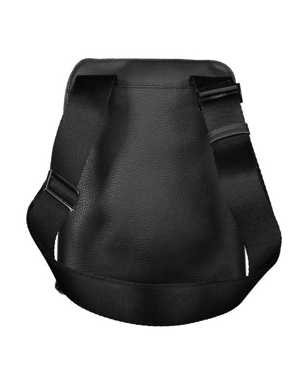 Black Polyester Shoulder Bag