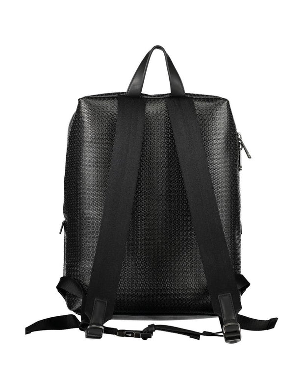 Black Polyester Backpack