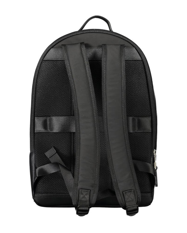 Black Polyester Backpack