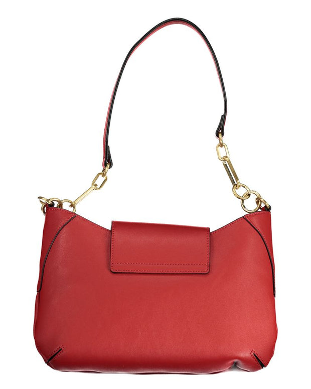Red Polyethylene Women Handbag