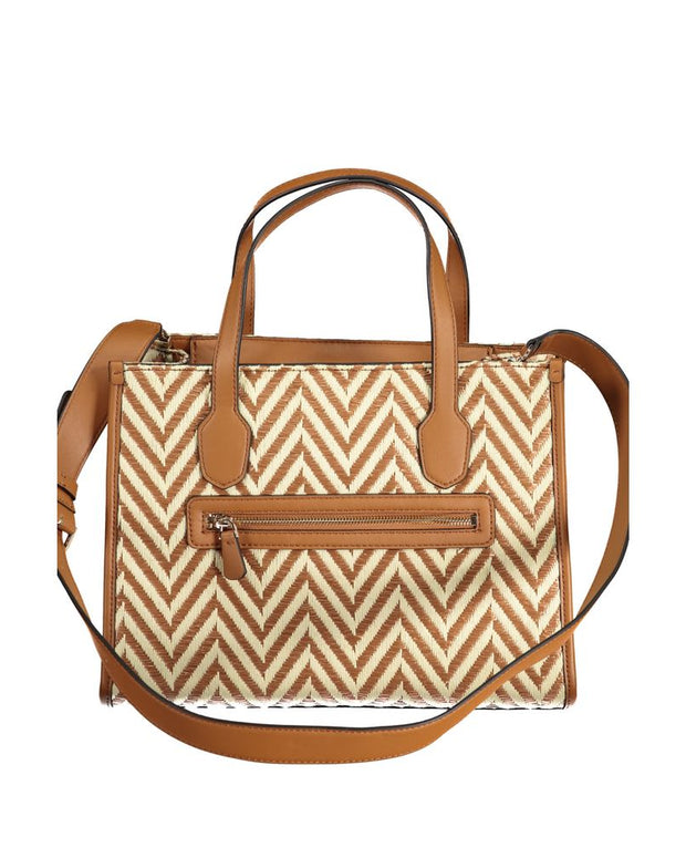Brown Cotton Handbag