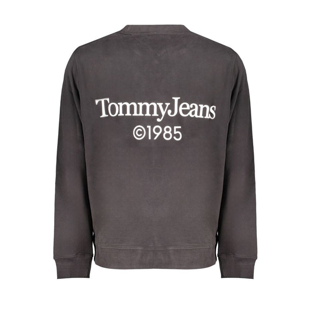 Black Cotton Men Sweater