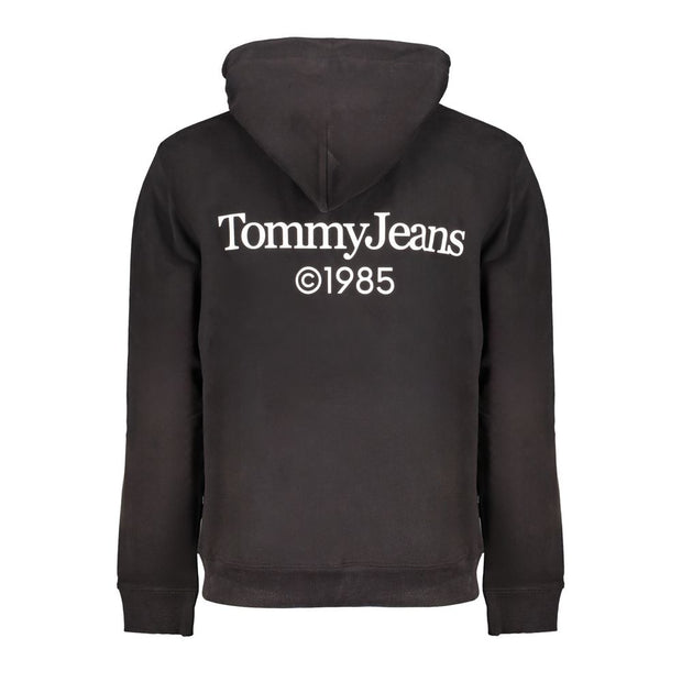 Black Cotton Men Sweater