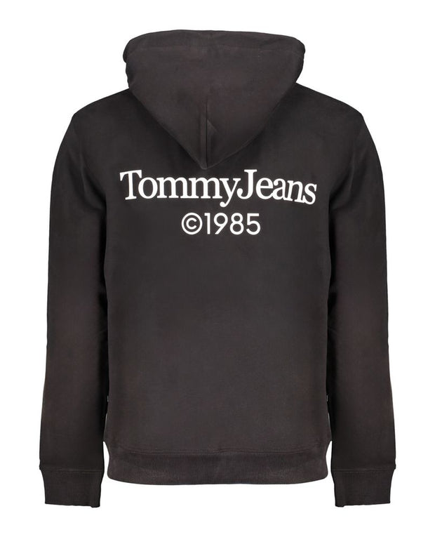 Black Cotton Men Sweater