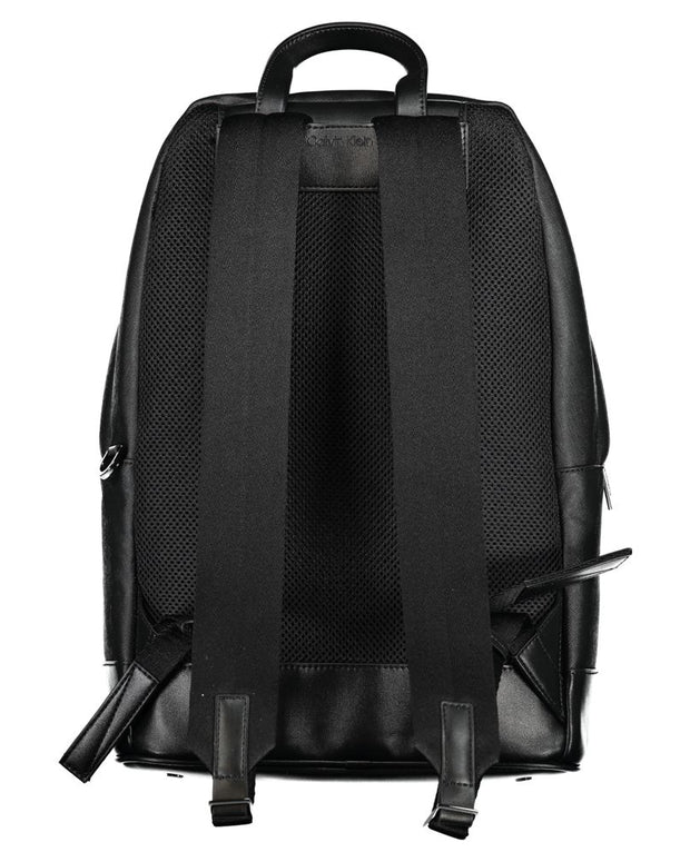Black Polyester Backpack