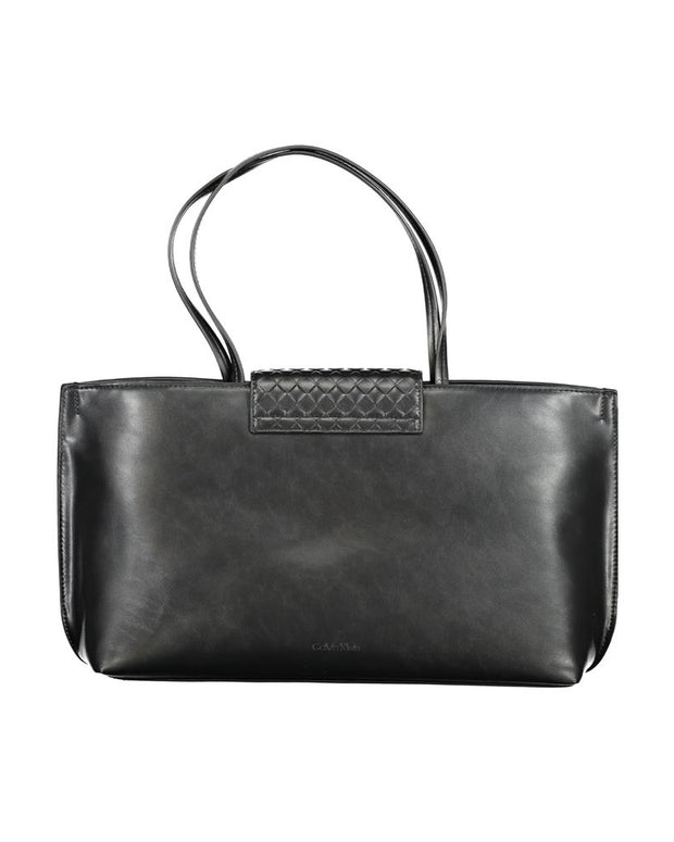 Black Polyester Handbag
