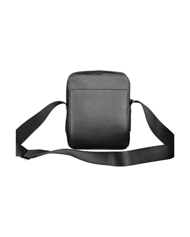 Black Polyester Shoulder Bag