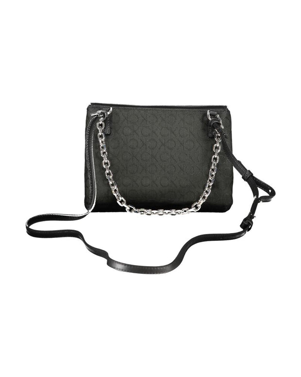 Black Polyester Handbag