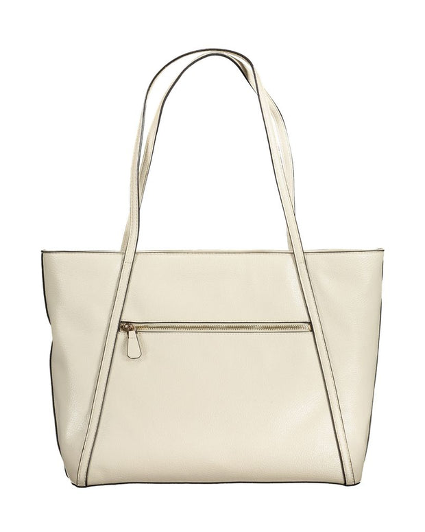 Beige Polyethylene Handbag
