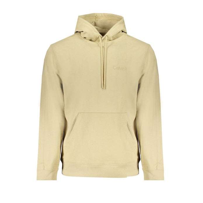 Beige Cotton Men Sweater