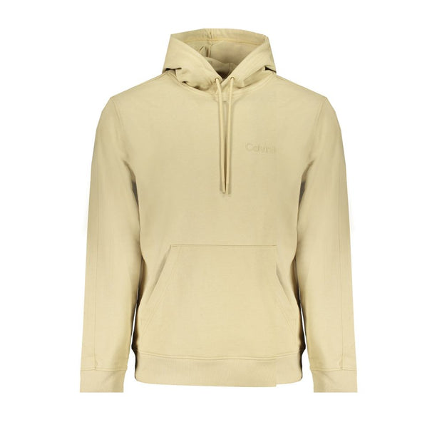 Beige Cotton Men Sweater