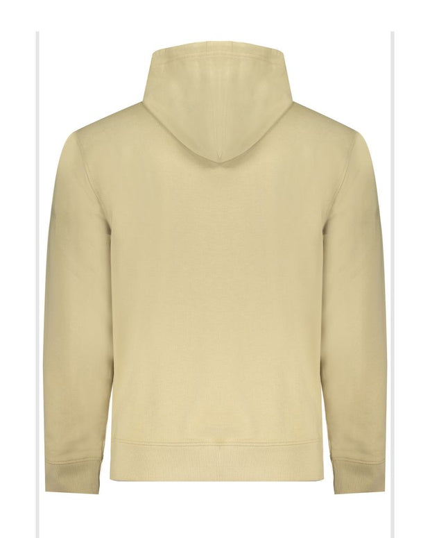 Beige Cotton Men Sweater