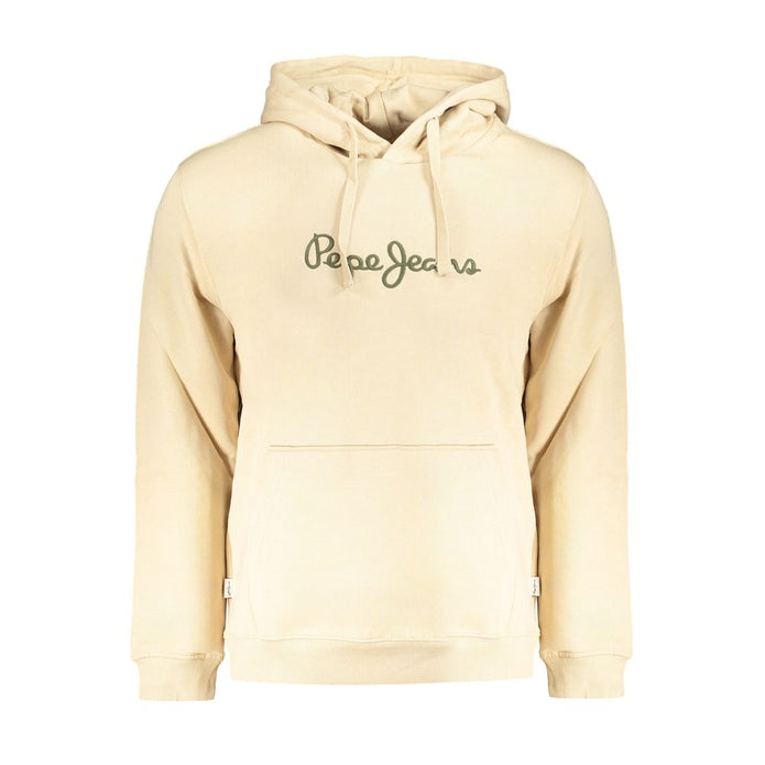 Beige Cotton Men Sweater