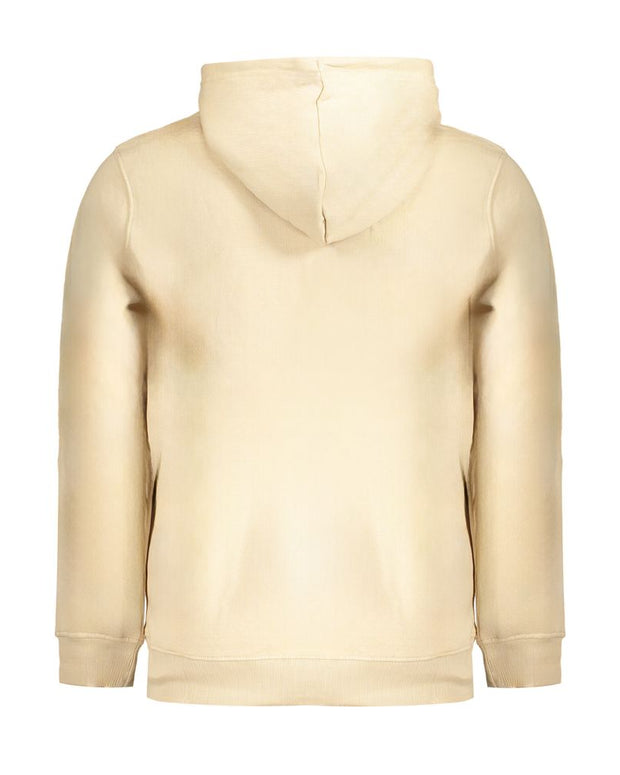 Beige Cotton Men Sweater