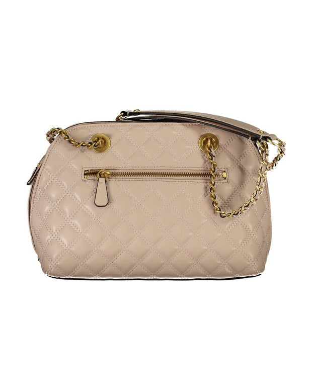 Beige Polyethylene Handbag