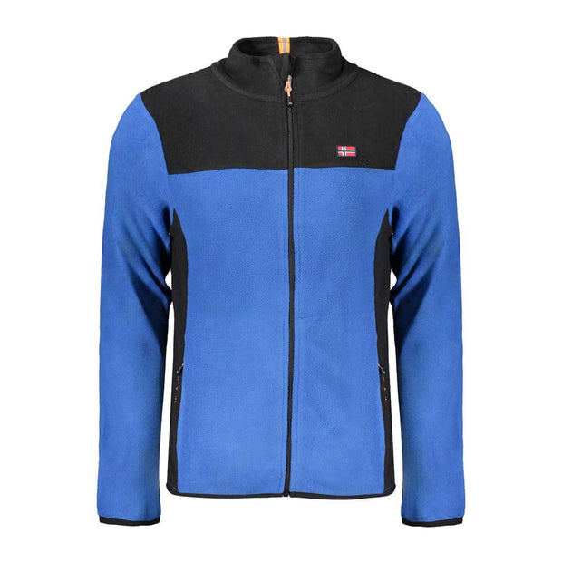 Blue Polyester Sweater