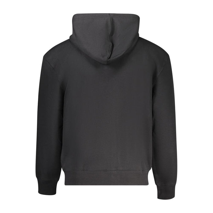 Black Cotton Men Sweater
