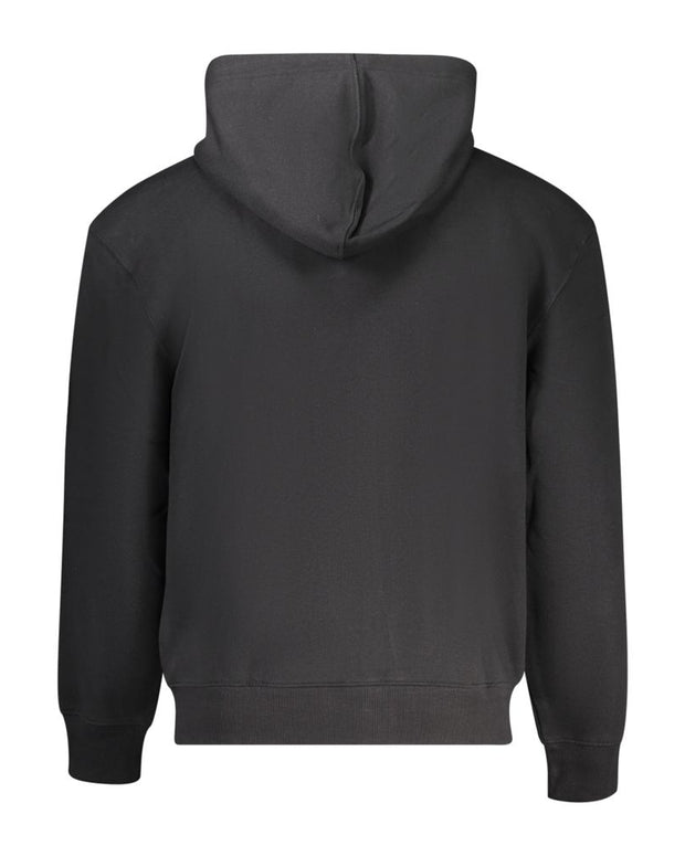Black Cotton Men Sweater