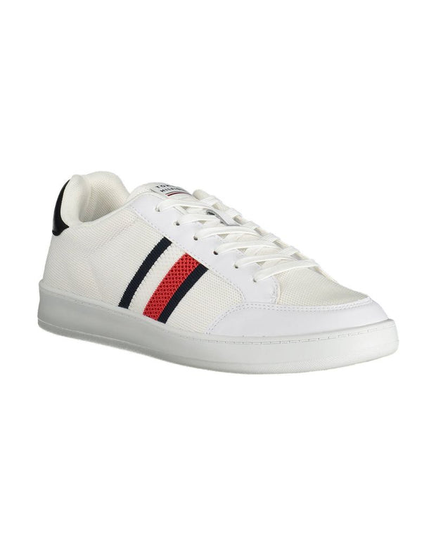 White Polyester Sneaker