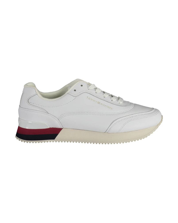 White Polyester Sneaker