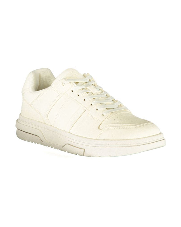 White Polyester Sneaker