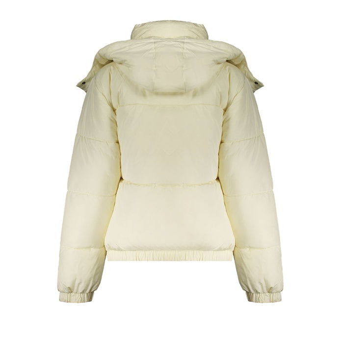Beige Polyester Jackets & Coat
