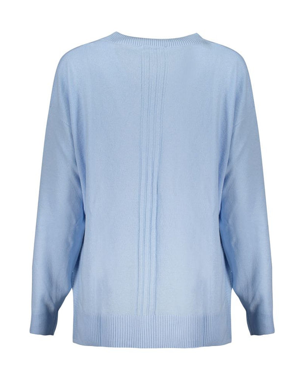 Blue Cotton Sweater