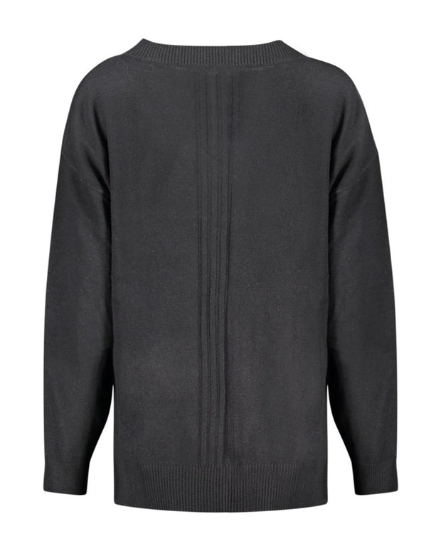 Black Cotton Sweater