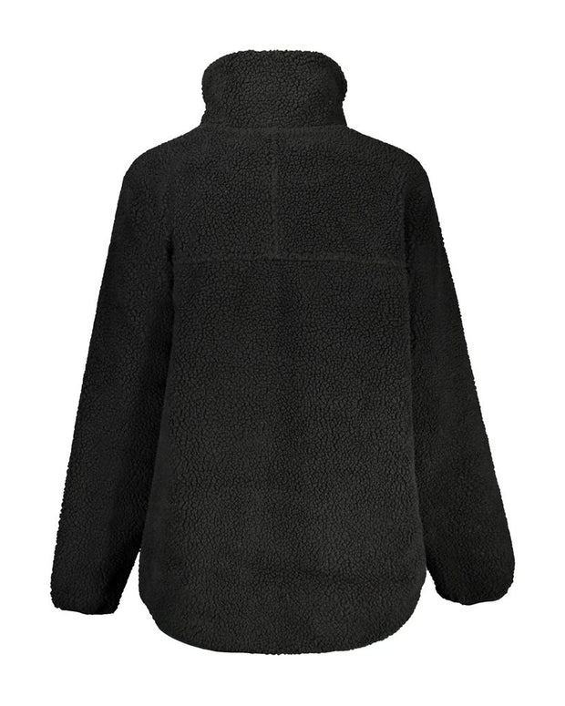 Black Polyester Jackets & Coat