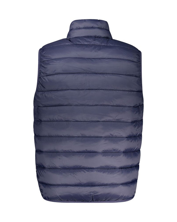 Blue Polyamide Men Jacket