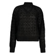Black Alpaca Leather Sweater