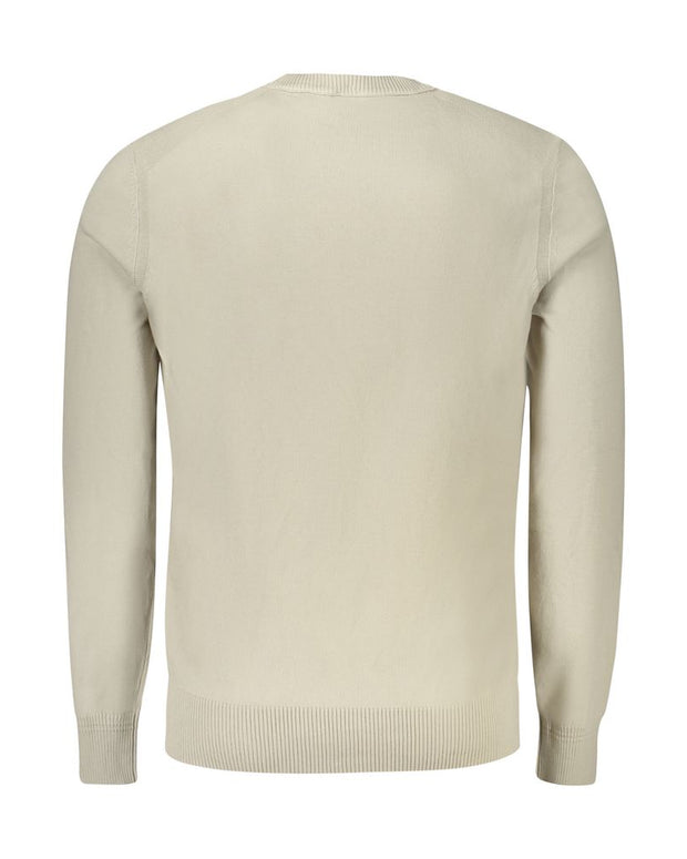 Beige Cotton Sweater