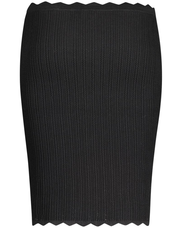 Black Viscose Skirt