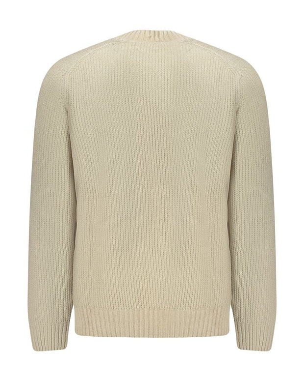 Beige Cotton Sweater