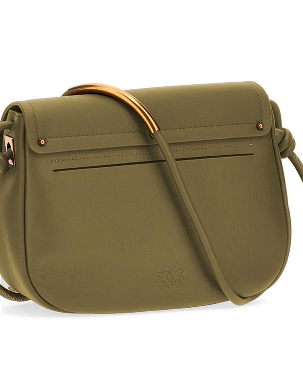 Green Leather Crossbody Bag