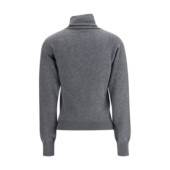 Gray Cashmere Turtleneck