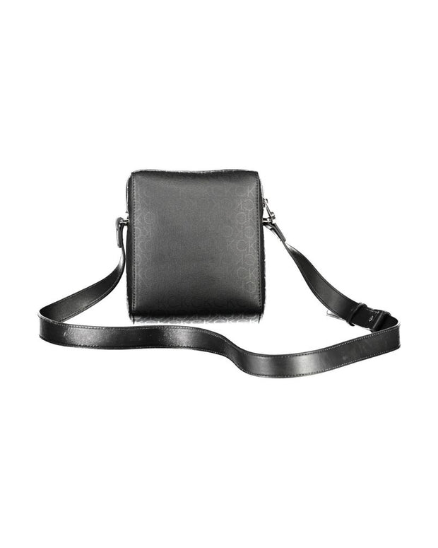 Black Polyester Shoulder Bag