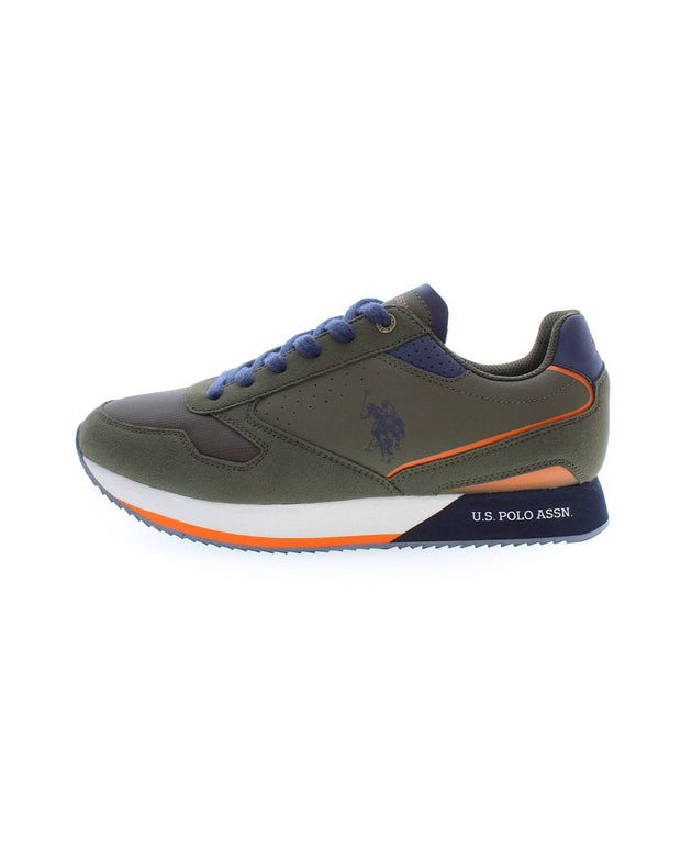 Green Polyester Sneaker