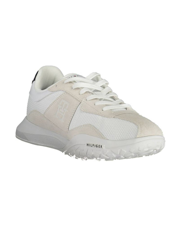 White Polyester Sneaker