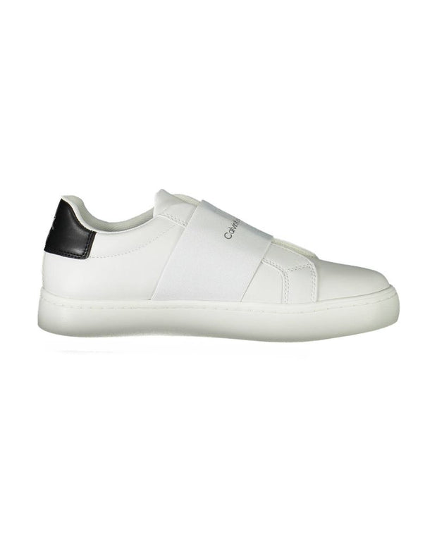 White Polyester Sneaker