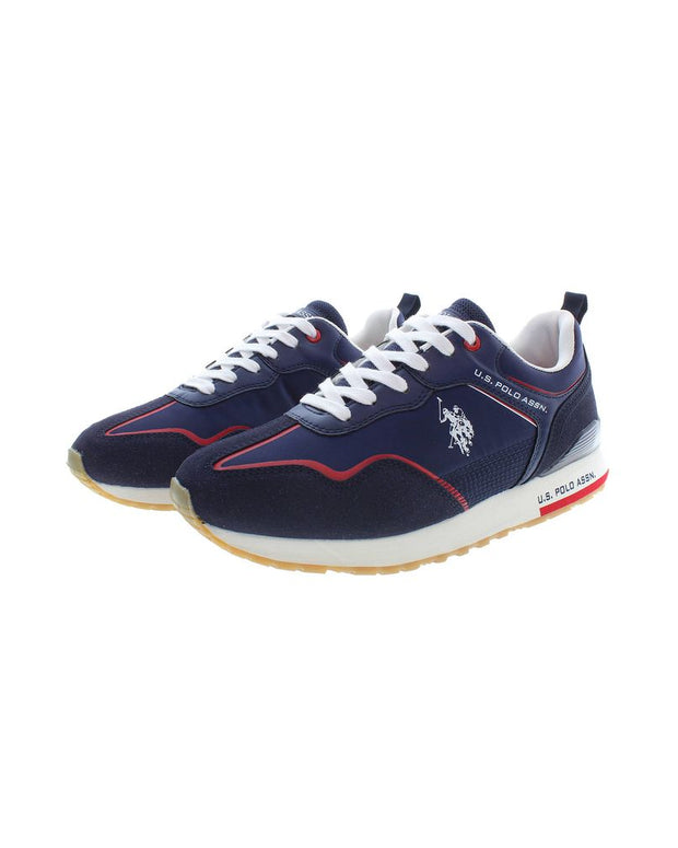 Blue Polyester Sneaker