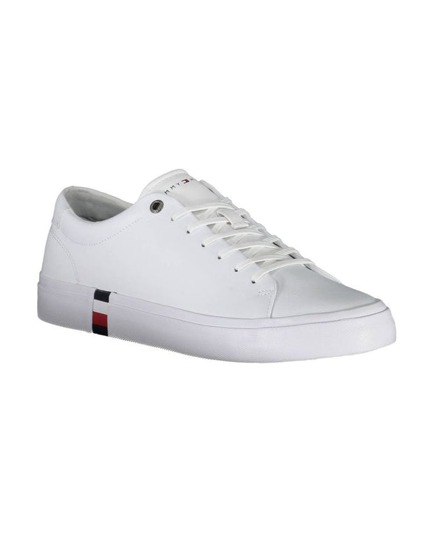 White Polyester Sneaker